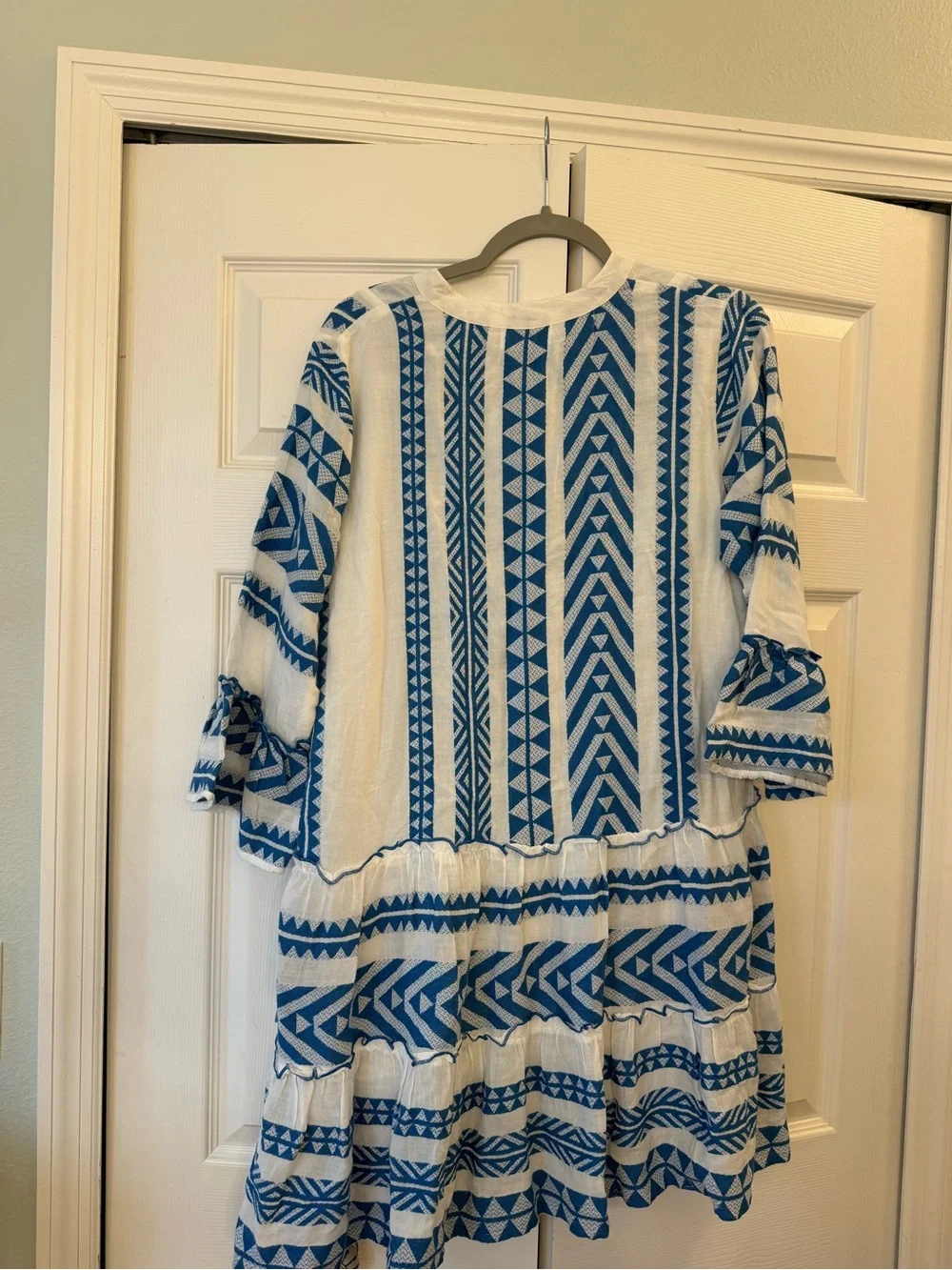 Thml - Tiered V-neck Embroidered Dress - Picture 10 of 10
